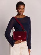 Sac Margault - Velours Bordeaux