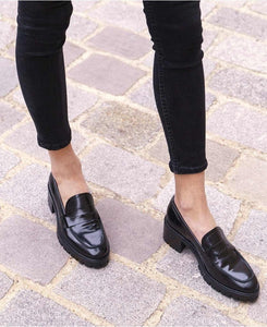 Mocassins n°81 - Polido Leather - Noir