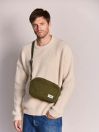 Nino - Sac bandoulière - effet lainé kaki