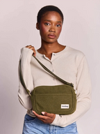 Nino - Sac bandoulière - effet lainé kaki
