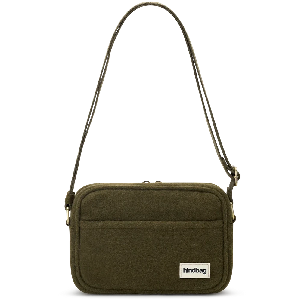 Nino - Sac bandoulière - effet lainé kaki