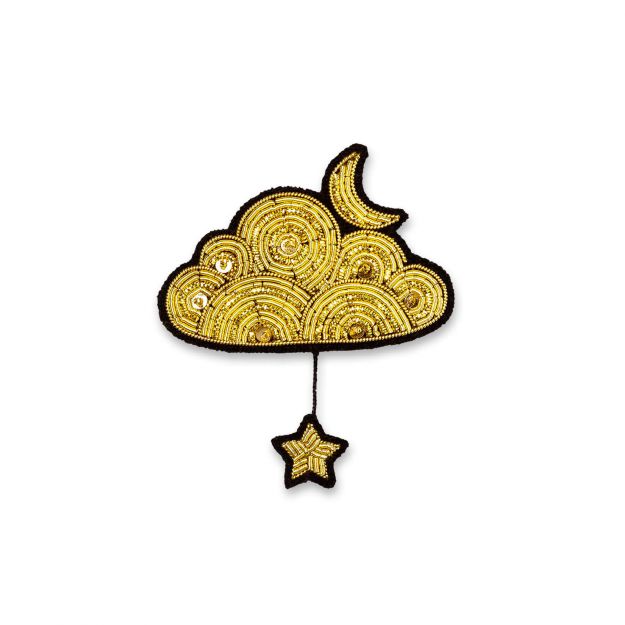 Broche - Nuage Or et Etoile