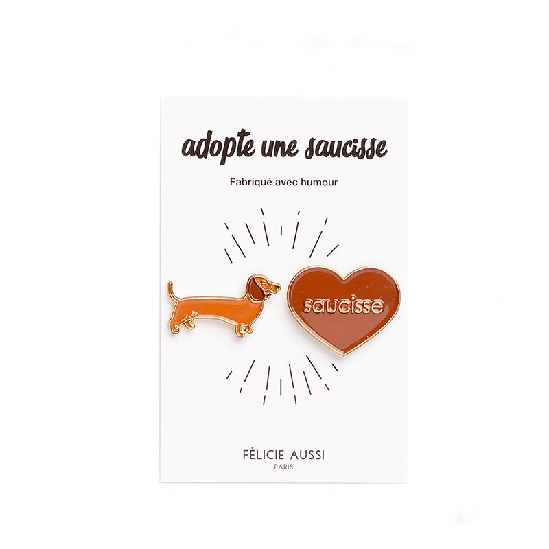 Pin's duos saucisse