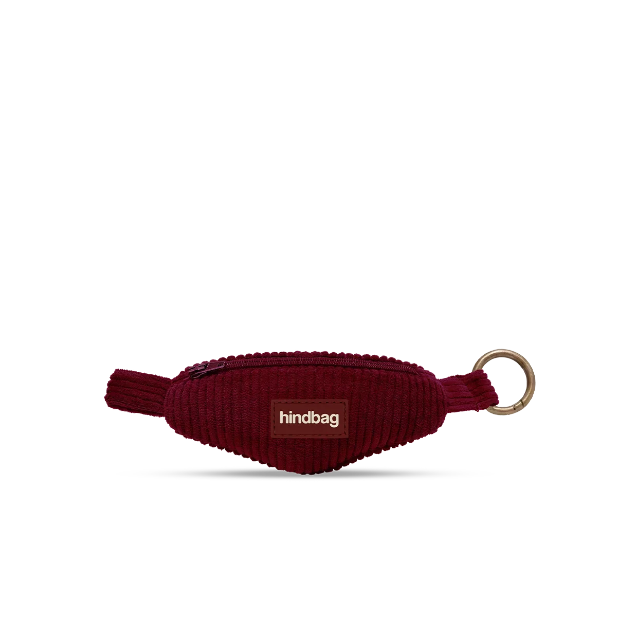 Porte-clés banane Côme - Velours Bordeaux