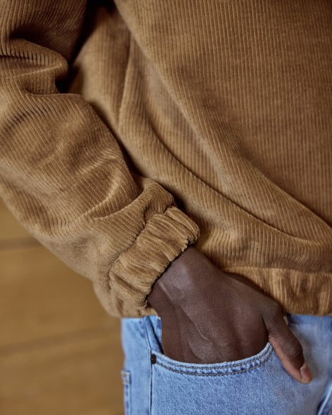 AMBROISE - Pull camionneur coton camel