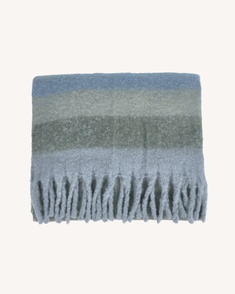 Echarpe vert clair & multicolore - BIG SCARF