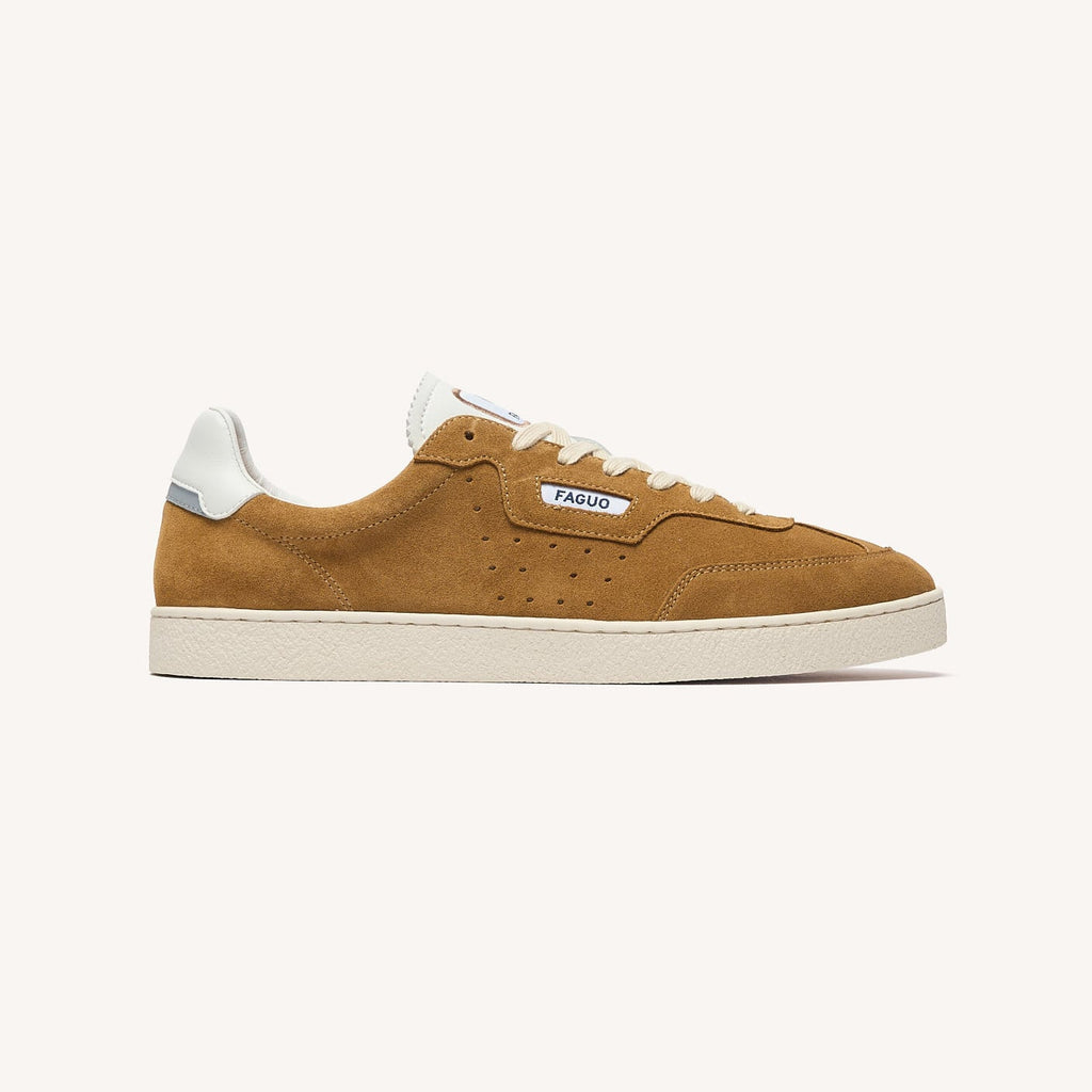 LUMBO - Baskets beige clair cuir suède