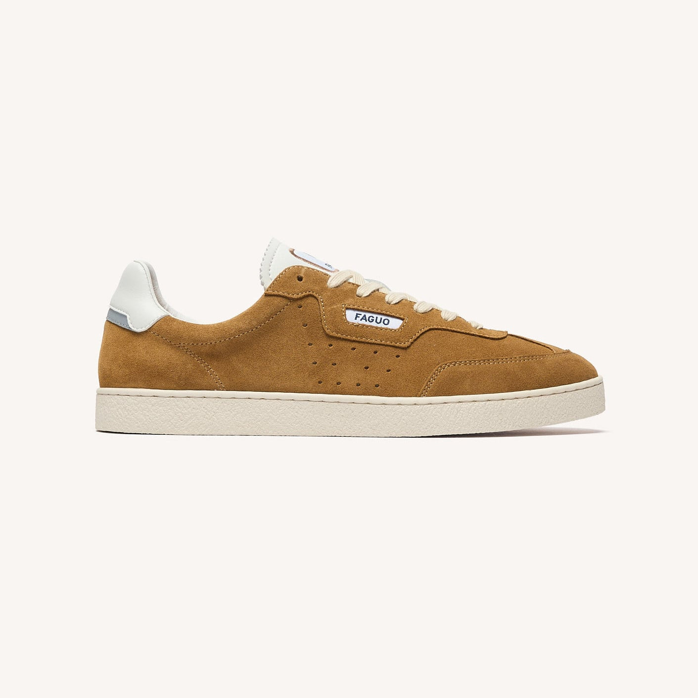 LUMBO - Baskets beige clair cuir suède