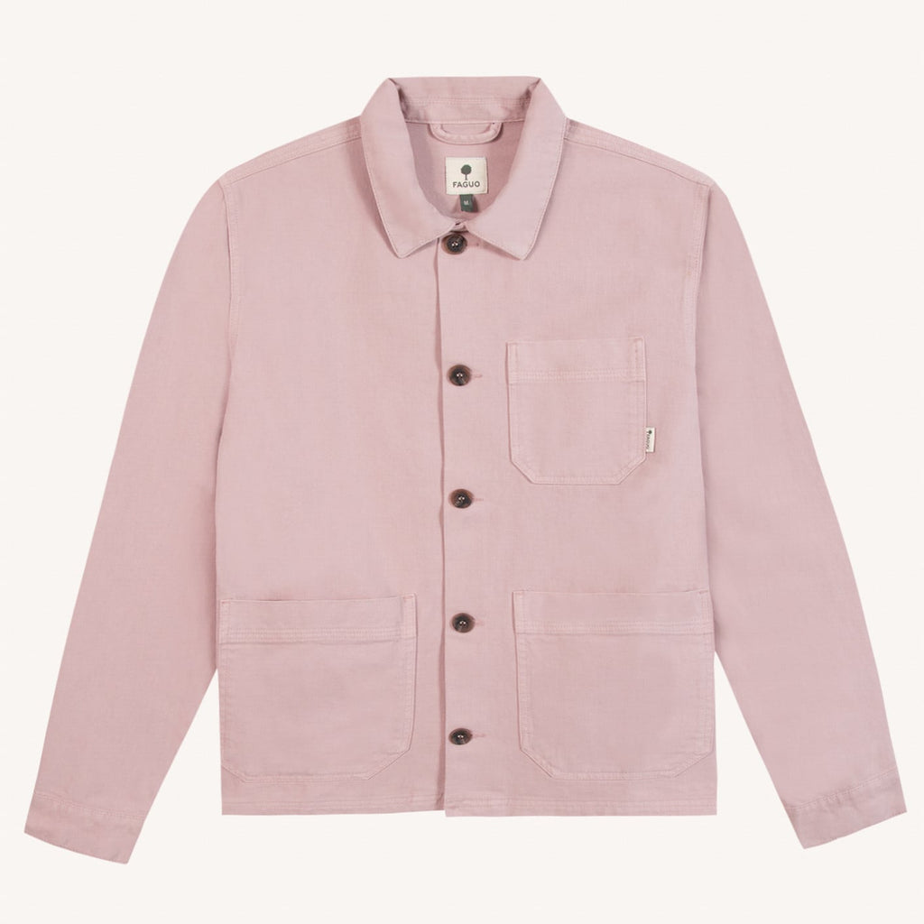 LORGE - Veste en coton rose grisé - Mixte