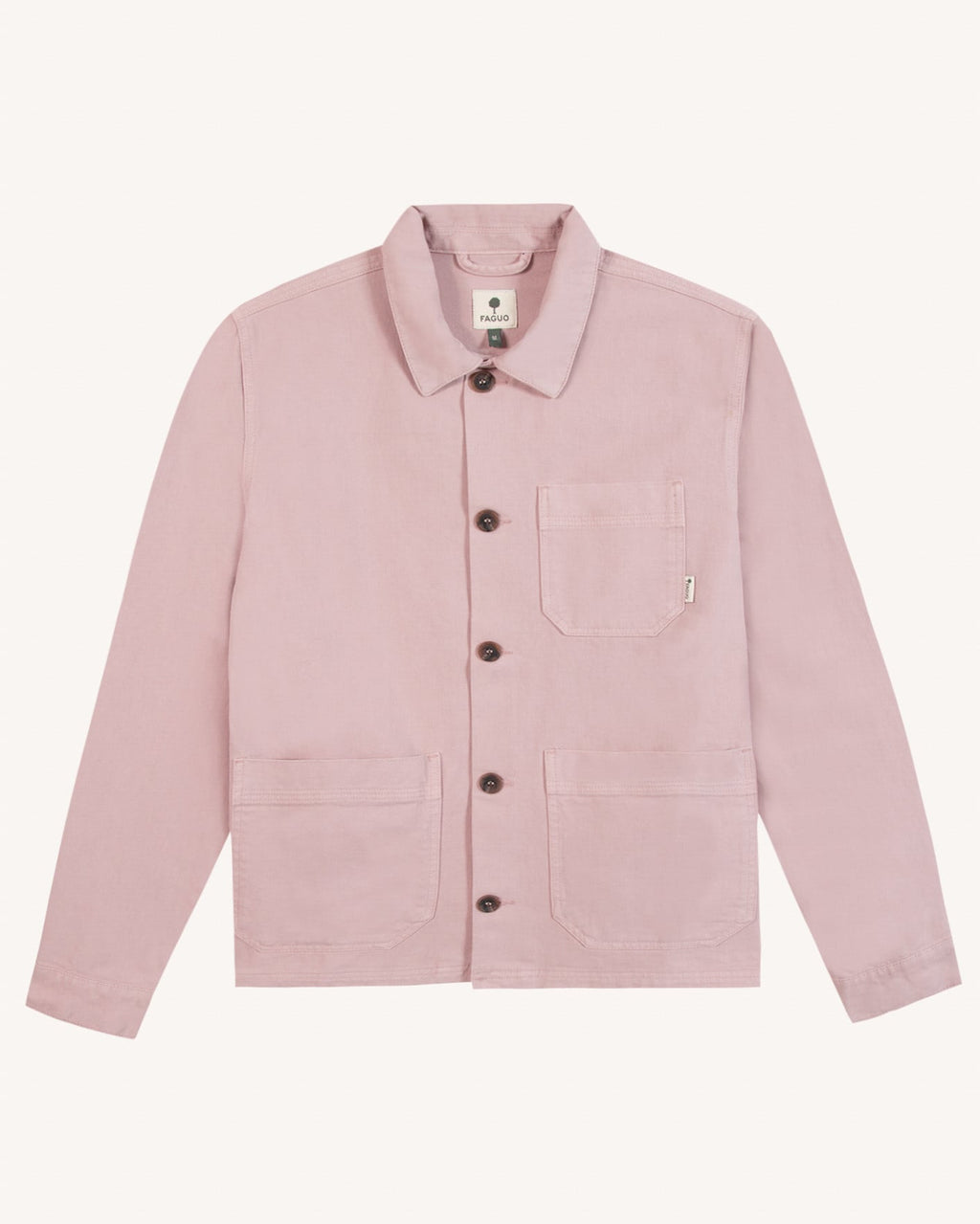 LORGE - Veste en coton rose grisé - Mixte