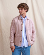 LORGE - Veste en coton rose grisé - Mixte