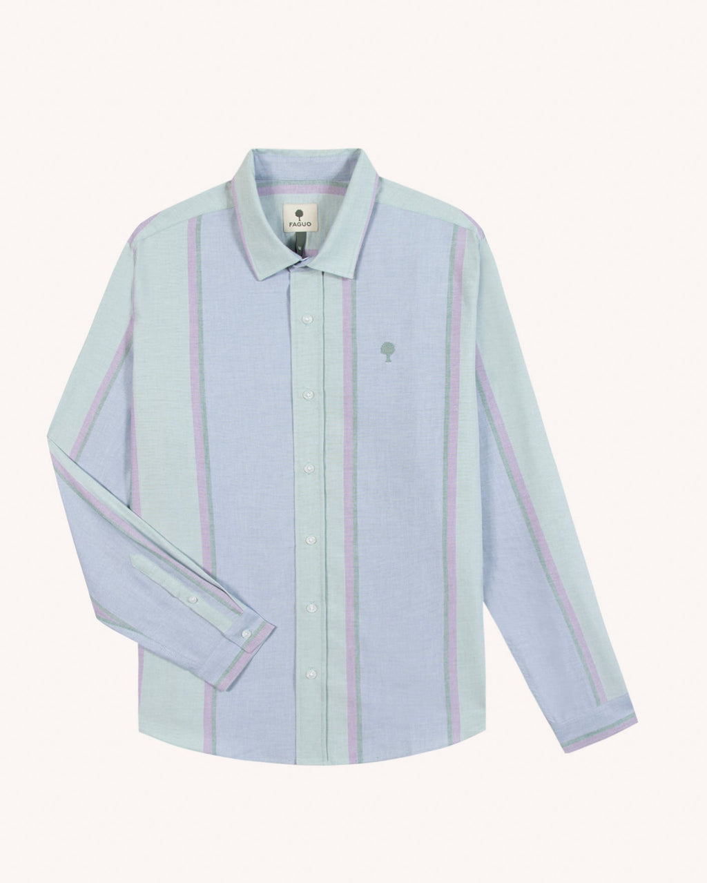 IRATY - Chemise rayée vert et multicolore