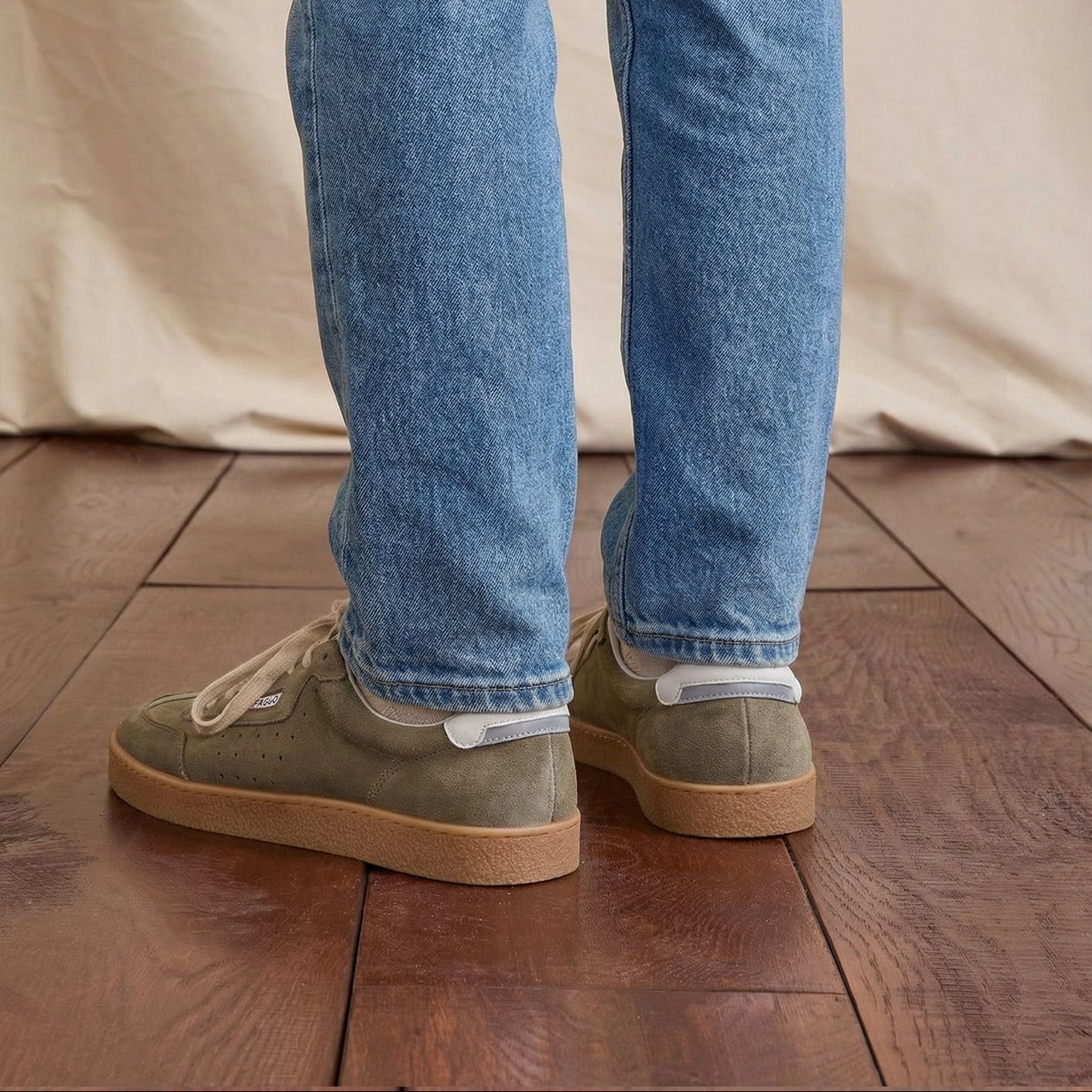Lumbo Basket Suede - Kaki