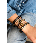Bracelet LARGE Black & Ivory Lupita
