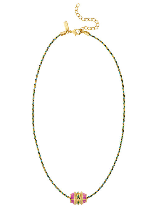 Fuchsia Talisman - Collier