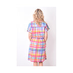 67957 - Robe Chemisier Coton avec Ceinture -1321 multi clair