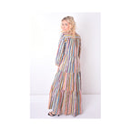 67962 - Robe Longue Col Mao - 10823 vert Claire