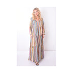 67962 - Robe Longue Col Mao - 10823 vert Claire