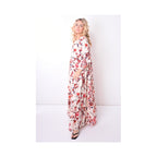 67962 - Robe Longue Col Mao - 0601 Rouge Clair