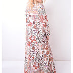 67962 - Robe Longue Col Mao - 0712 Marron Clair
