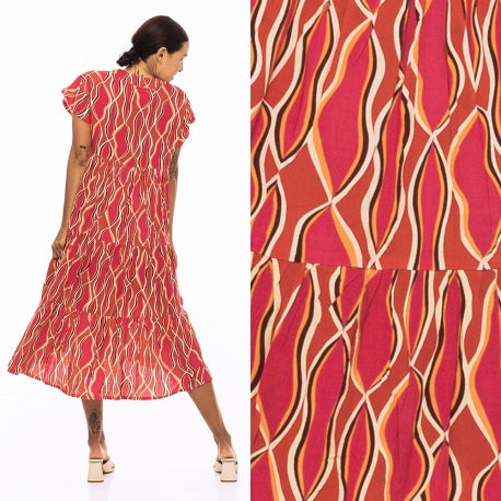 65854 - Robe Longue - Rouge Clair - 0604