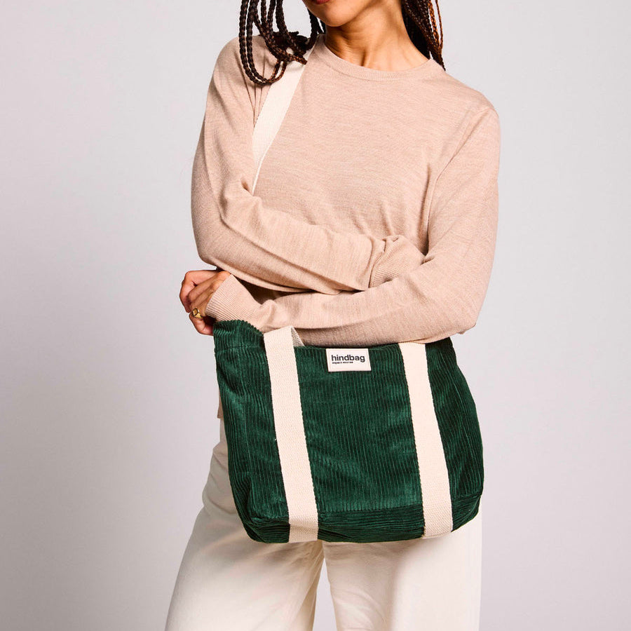 Mini cabas Louise - Velours Sapin