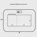 Jo KMB - Saccoche ordinateur "15 pouces" + bandoulière