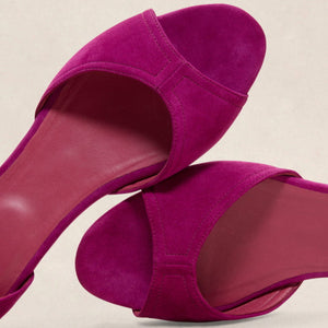 Sandale n°165 - Cuir suede Magenta