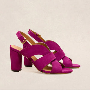 Sandale n°55 - Suede Magenta