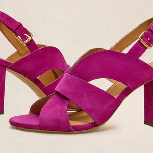 Sandale n°55 - Suede Magenta