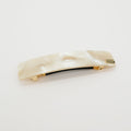Barrette acétate 9 cm - Nacre Ecru