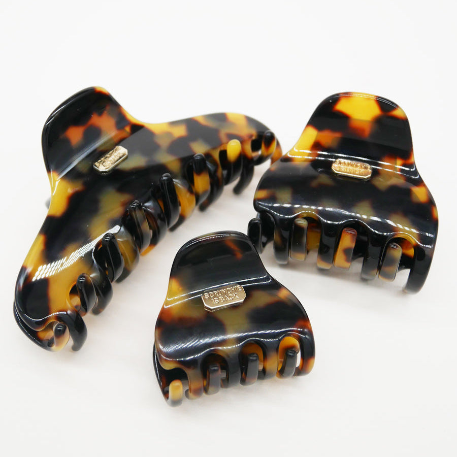 Pince very classique 3,5 cm - Ecaille Foncé