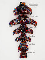 Pince multi 3,5 cm & 9 cm - Noir, bleu & orange