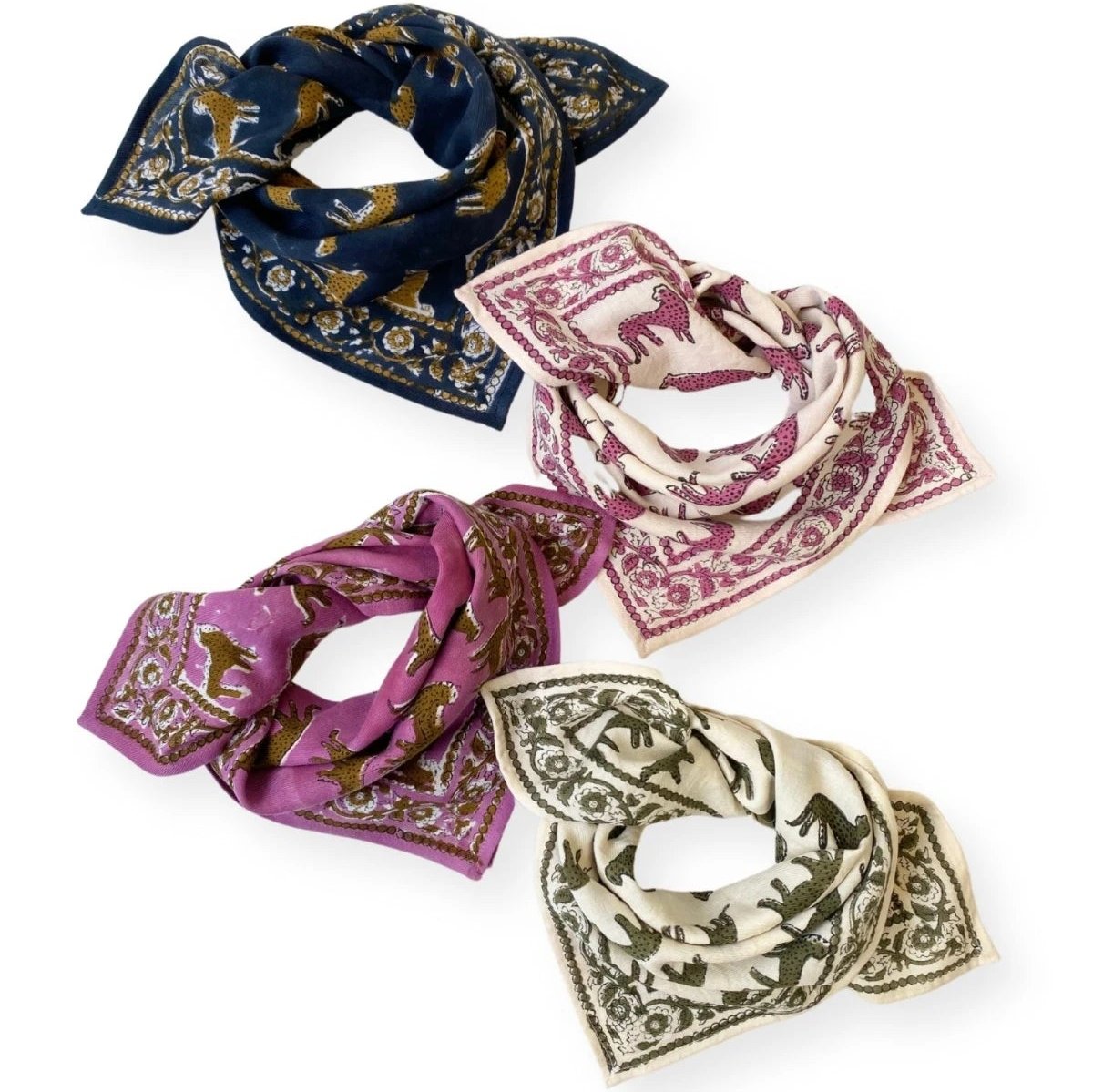 Foulard Apaches Manika - Bengale - Minuit