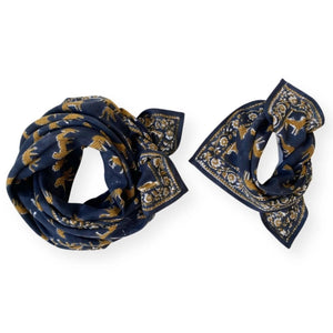 Foulard Apaches Manika - Bengale - Minuit