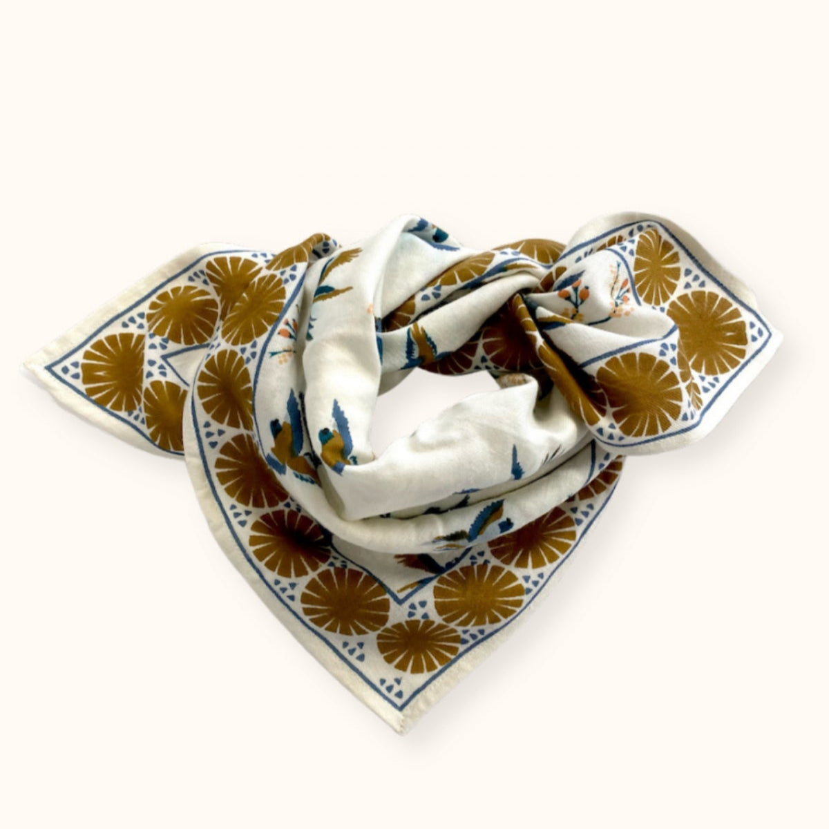 Petit Foulard Apaches Manika - Cerisier - Fleur de Vanille