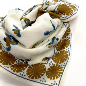 Petit Foulard Apaches Manika - Cerisier - Fleur de Vanille