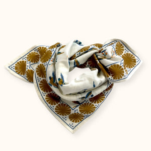 Petit Foulard Apaches Manika - Cerisier - Fleur de Vanille