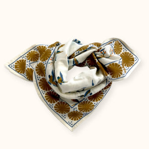 Petit Foulard Apaches Manika - Cerisier - Fleur de Vanille