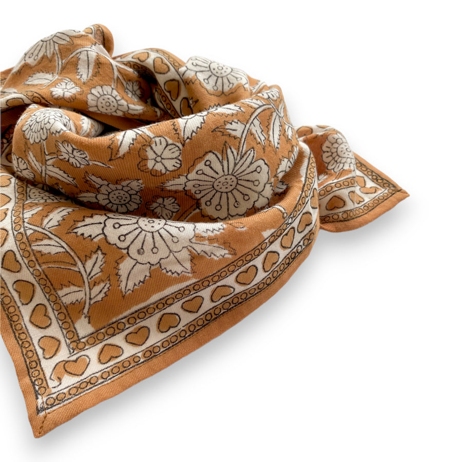 Foulard Apaches Manika - Coeur - Châtaigne