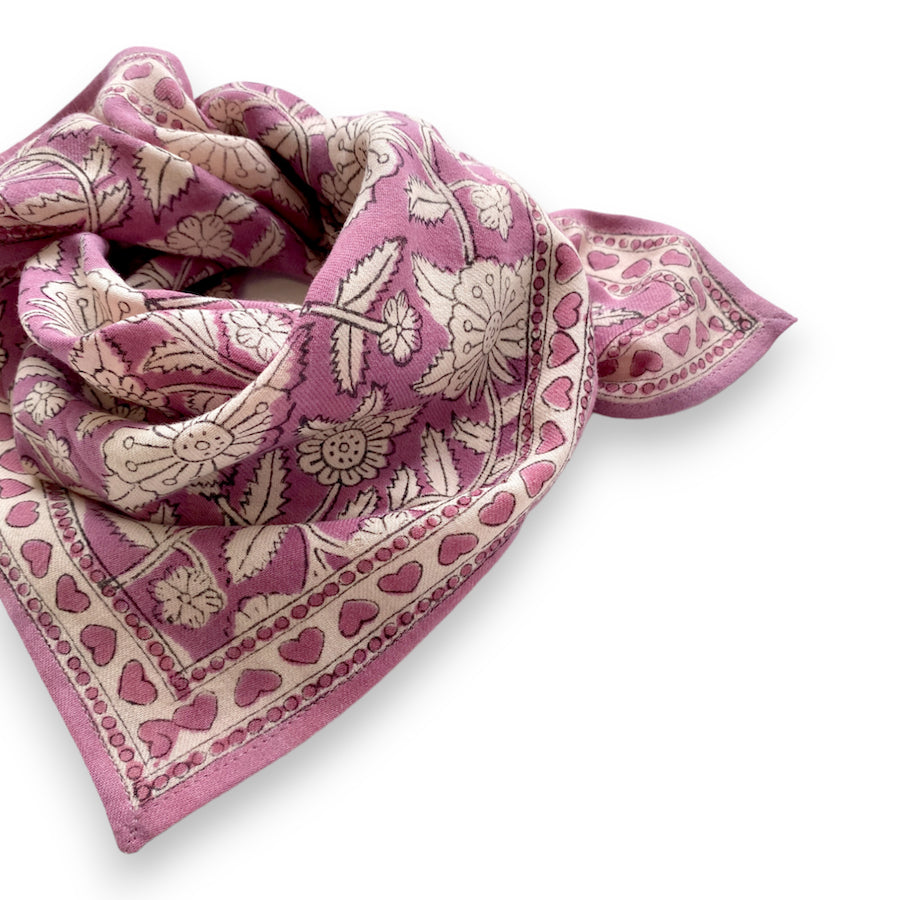 Foulard Apaches Manika - Coeur - Pétale