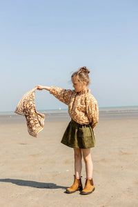 Petit Foulard Apaches Manika - Eventail - Blush