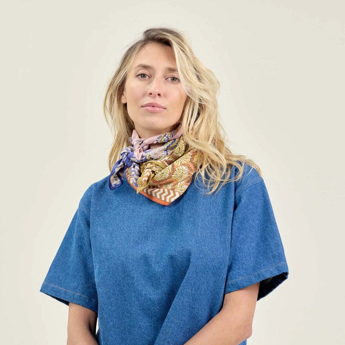 Petit Foulard Apaches Manika - Molly Lilas