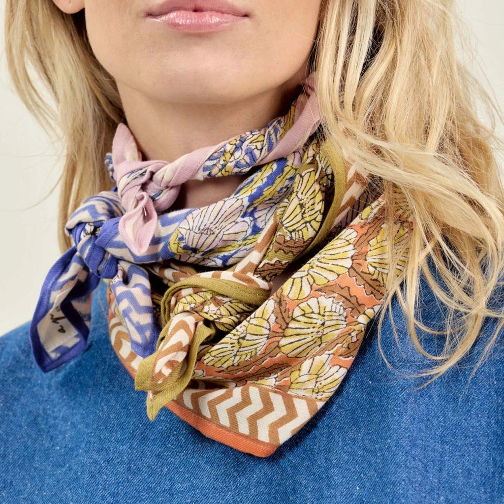 Petit Foulard Apaches Manika - Molly Lilas