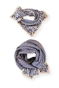 Petit Foulard Apaches Manika - Mosaic - Graphite