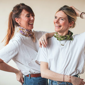 Foulard Apaches Manika - Soleil - Tilleul