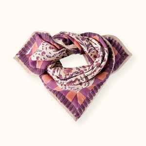 Petit Foulard Manika - Cactus - Macadamia
