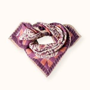 Petit Foulard Manika - Cactus - Macadamia