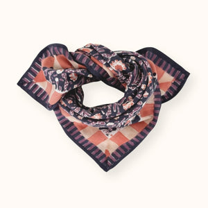 Petit Foulard Manika - Cactus - Navy