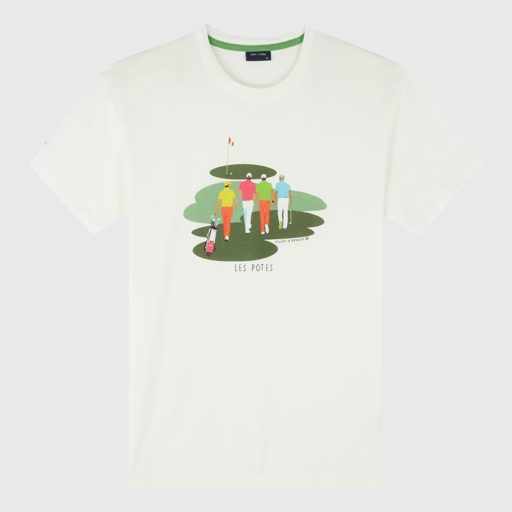 T-shirt Les Potes Golf - Marshmallow